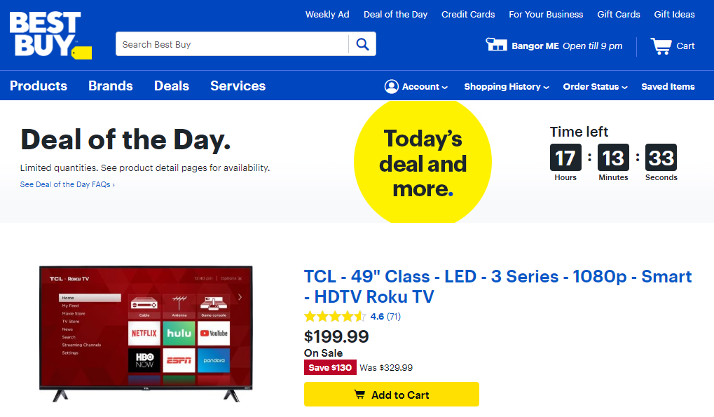loss leader discount pricing strategy on bestbuy.com